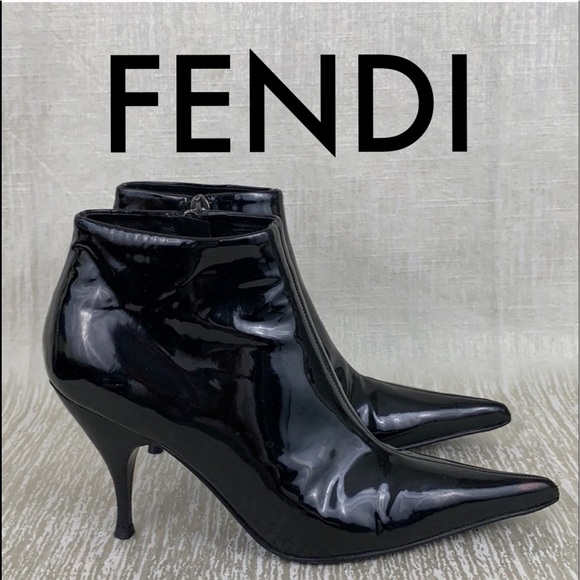 Fendi Shoes - ⭐️ FENDI PATENT LEATHER BOOTS 💯AUTHENTIC